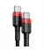 Кабель USB Type-C > USB Type-C  Baseus Cafule Flash Charging PD 2.0 100W 2.0m (CATKLF-AL91) Red/black