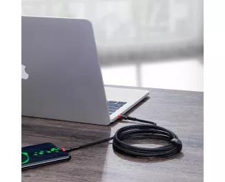 Кабель USB Type-C > USB Type-C  Baseus Cafule Flash Charging PD 2.0 100W 2.0m (CATKLF-AL91) Red/black