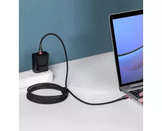 Кабель USB Type-C > USB Type-C  Baseus Cafule Flash Charging PD 2.0 100W 2.0m (CATKLF-AL91) Red/black