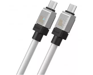 Кабель USB Type-C > USB Type-C Baseus CoolPlay Series Fast Charging Cable 100W 1.0m (CAKW000202) White