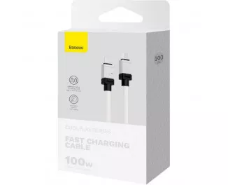 Кабель USB Type-C > USB Type-C Baseus CoolPlay Series Fast Charging Cable 100W 1.0m (CAKW000202) White
