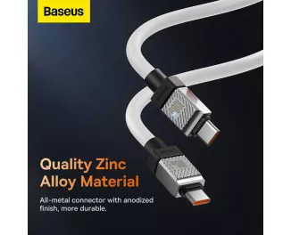 Кабель USB Type-C > USB Type-C Baseus CoolPlay Series Fast Charging Cable 100W 1.0m (CAKW000202) White