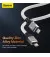 Кабель USB Type-C > USB Type-C Baseus CoolPlay Series Fast Charging Cable 100W 1.0m (CAKW000202) White