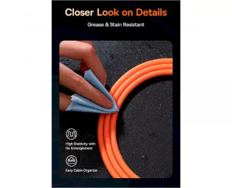 Кабель USB Type-C > USB Type-C Baseus CoolPlay Series Fast Charging Cable 100W 1.0m (CAKW000207) Orange