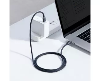 Кабель USB Type-C > USB Type-C  Baseus Crystal Shine Series Fast Charging 100W 1.2m (CAJY000601) Black