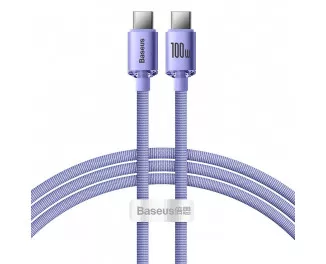 Кабель USB Type-C > USB Type-C  Baseus Crystal Shine Series Fast Charging 100W 1.2m (CAJY000605) Purple