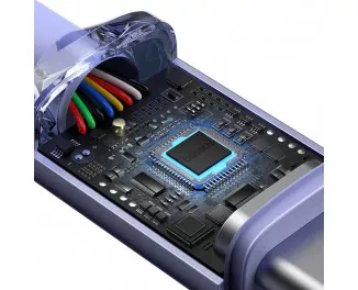 Кабель USB Type-C > USB Type-C  Baseus Crystal Shine Series Fast Charging 100W 1.2m (CAJY000605) Purple