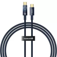 Кабель USB Type-C > USB Type-C Baseus Explorer Charging Cable 100W with Auto Shutdown 1.0 m (P10319704321-00) Deepsea Blue