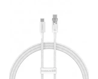 Кабель USB Type-C > USB Type-C Baseus Explorer Series Fast Charging Cable with Smart Temperature Control 100W 1.0 m (P10319703221-00) Stellar White