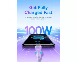 Кабель USB Type-C > USB Type-C Baseus Explorer Series Fast Charging Cable with Smart Temperature Control 100W 1.0 m (P10319703411-00) Baby Pink