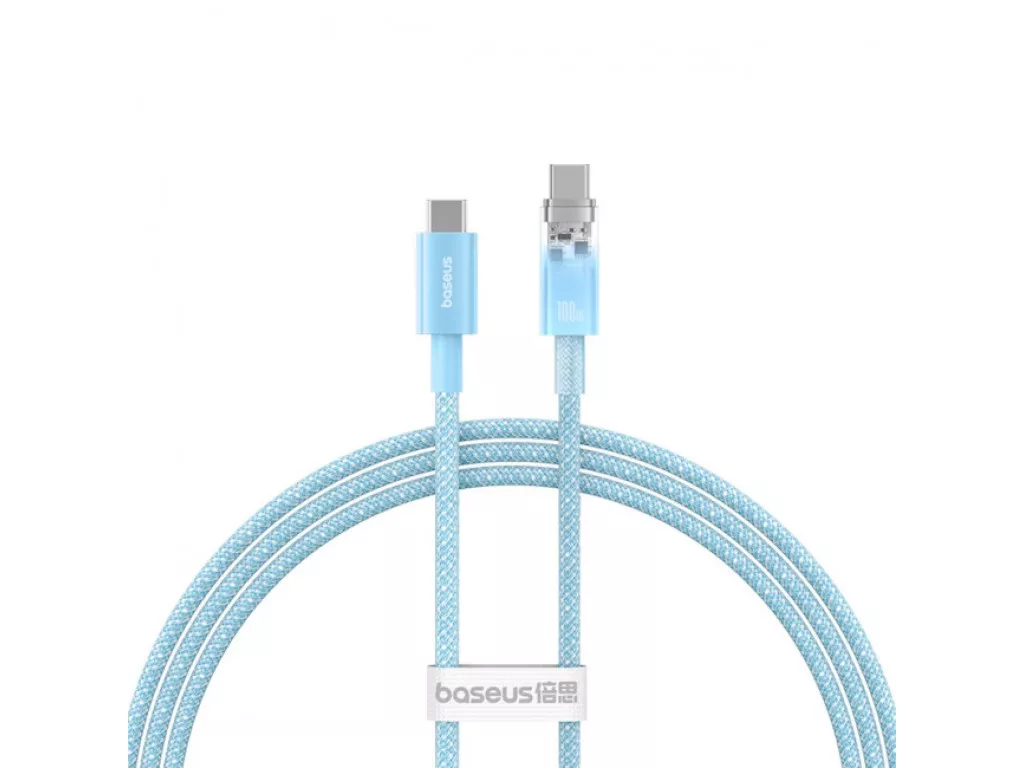 Кабель USB Type-C > USB Type-C Baseus Explorer Series Fast Charging Cable with Smart Temperature Control 100W 2.0 m (P10319703311-01) Galaxy Blue
