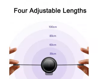 Кабель USB Type-C > USB Type-C Baseus Free2Draw Mini Retractable Charging Cable 100W 1.0 m (P10364500111-00) Cluster Black