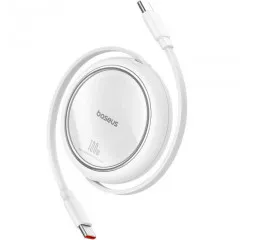Кабель USB Type-C > USB Type-C Baseus Free2Draw Mini Retractable Charging Cable 100W 1.0 m (P10364500211-00) Moon White