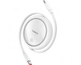 Кабель USB Type-C > USB Type-C Baseus Free2Draw Mini Retractable Charging Cable 100W 1.0 m (P10364500211-00) Moon White