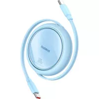 Кабель USB Type-C > USB Type-C Baseus Free2Draw Mini Retractable Charging Cable 100W 1.0 m (P10364500311-00) Galaxy Blue