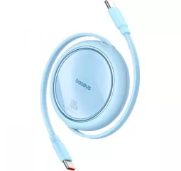 Кабель USB Type-C > USB Type-C Baseus Free2Draw Mini Retractable Charging Cable 100W 1.0 m (P10364500311-00) Galaxy Blue