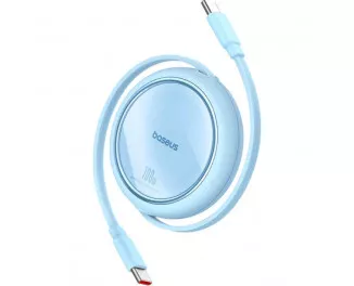 Кабель USB Type-C > USB Type-C Baseus Free2Draw Mini Retractable Charging Cable 100W 1.0 m (P10364500311-00) Galaxy Blue