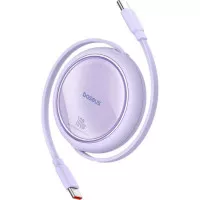Кабель USB Type-C > USB Type-C Baseus Free2Draw Mini Retractable Charging Cable 100W 1.0 m (P10364500511-00) Nebula Purple