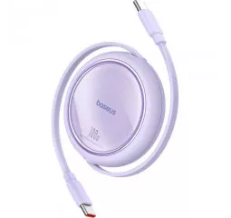 Кабель USB Type-C > USB Type-C Baseus Free2Draw Mini Retractable Charging Cable 100W 1.0 m (P10364500511-00) Nebula Purple