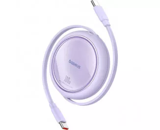 Кабель USB Type-C > USB Type-C Baseus Free2Draw Mini Retractable Charging Cable 100W 1.0 m (P10364500511-00) Nebula Purple