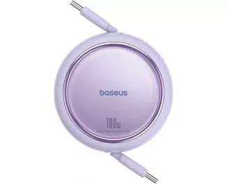Кабель USB Type-C > USB Type-C Baseus Free2Draw Mini Retractable Charging Cable 100W 1.0 m (P10364500511-00) Nebula Purple