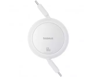 Кабель USB Type-C > USB Type-C Baseus Free2Pull Mini Charging Cable 60W 1.0 m (P10364500211-01) Moon White