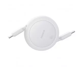 Кабель USB Type-C > USB Type-C Baseus Free2Pull Mini Charging Cable 60W 1.0 m (P10364500211-01) Moon White