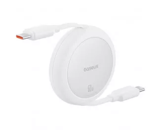 Кабель USB Type-C > USB Type-C Baseus Free2Pull Mini Charging Cable 60W 1.0 m (P10364500211-01) Moon White