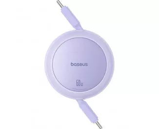 Кабель USB Type-C > USB Type-C Baseus Free2Pull Mini Charging Cable 60W 1.0 m (P10364500511-01) Nebula Purple