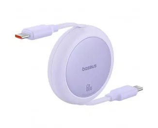 Кабель USB Type-C > USB Type-C Baseus Free2Pull Mini Charging Cable 60W 1.0 m (P10364500511-01) Nebula Purple