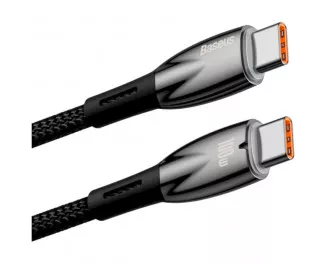 Кабель USB Type-C > USB Type-C Baseus Glimmer Series Fast Charging Data Cable 100W 2.0 m (CADH000801) Black