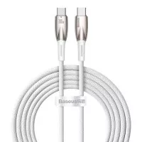 Кабель USB Type-C > USB Type-C Baseus Glimmer Series Fast Charging Data Cable 100W 2.0 m (CADH000802) White