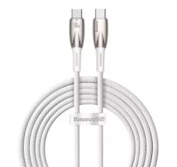 Кабель USB Type-C > USB Type-C Baseus Glimmer Series Fast Charging Data Cable 100W 2.0 m (CADH000802) White