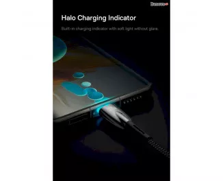 Кабель USB Type-C > USB Type-C Baseus Glimmer Series Fast Charging Data Cable 100W 2.0 m (CADH000802) White