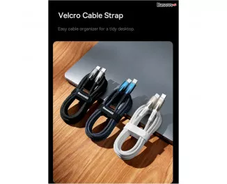 Кабель USB Type-C > USB Type-C Baseus Glimmer Series Fast Charging Data Cable 100W 2.0 m (CADH000802) White
