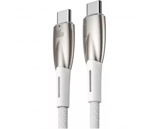 Кабель USB Type-C > USB Type-C Baseus Glimmer Series Fast Charging Data Cable 100W 2.0 m (CADH000802) White