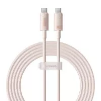 Кабель USB Type-C > USB Type-C Baseus Habitat Series Fast Charging Cable 100W 2.0 m (P10360202421-01) Wheat Pink