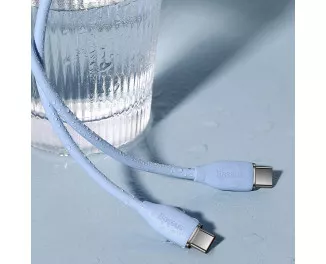 Кабель USB Type-C > USB Type-C  Baseus Jelly Liquid Silica Gel 100W 1.2m (CAGD030003) Blue