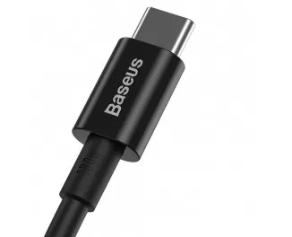 Кабель USB Type-C > USB Type-C  Baseus Superior Series 100W 1.0m (CATYS-B01) Black