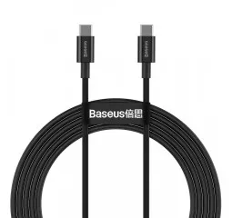 Кабель USB Type-C > USB Type-C Baseus Superior Series 100W 2.0m (CATYS-C01) Black