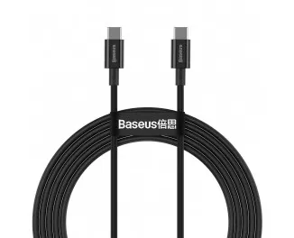 Кабель USB Type-C > USB Type-C  Baseus Superior Series 100W 2.0m (CATYS-C01) Black