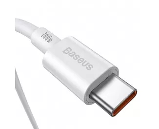 Кабель USB Type-C > USB Type-C  Baseus Superior Series 100W 2.0m (CATYS-C02) White