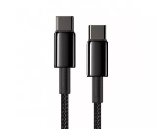 Кабель USB Type-C > USB Type-C Baseus Tungsten Gold Fast Charging Data Cable 100W 1.0m (CATWJ-01) Black