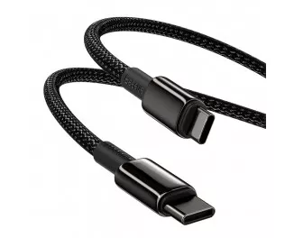 Кабель USB Type-C > USB Type-C Baseus Tungsten Gold Fast Charging Data Cable 100W 1.0m (CATWJ-01) Black