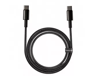 Кабель USB Type-C > USB Type-C Baseus Tungsten Gold Fast Charging Data Cable 100W 2.0m (CATWJ-A01) Black