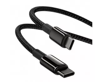 Кабель USB Type-C > USB Type-C Baseus Tungsten Gold Fast Charging Data Cable 100W 2.0m (CATWJ-A01) Black