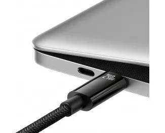 Кабель USB Type-C > USB Type-C  Baseus Tungsten Gold Fast Charging Data Cable 240W 2.0m (CAWJ040101) Black