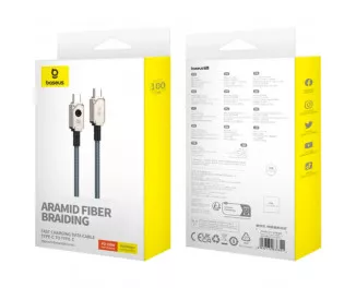 Кабель USB Type-C > USB Type-C Baseus Unbreakable Series Fast Charging Data Cable 100W 1.0 m (P10355800221-00) Stellar White