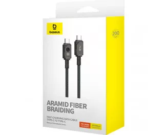 Кабель USB Type-C > USB Type-C Baseus Unbreakable Series Fast Charging Data Cable 100W 2.0 m (P10355800111-01) Cluster Black