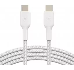 Кабель USB Type-C > USB Type-C Belkin 2м 60Вт Type-C White (CAB004BT2MWH)